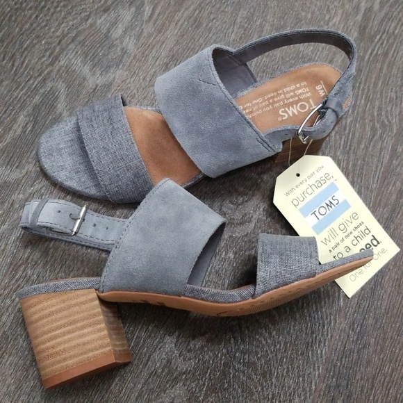 Toms Shoes - TOMS | 6W | NWT suede/linen/leather sandals